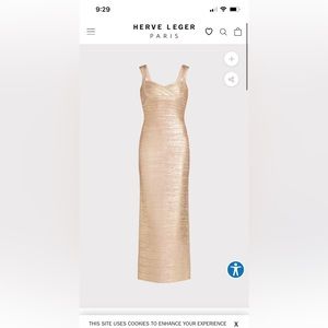 SWEETHEART BANDED FOIL GOWN XXS